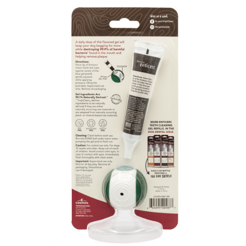 ENTICERS GEL BRISKET KIT CON PELOTA KONG DENTAL SMALL