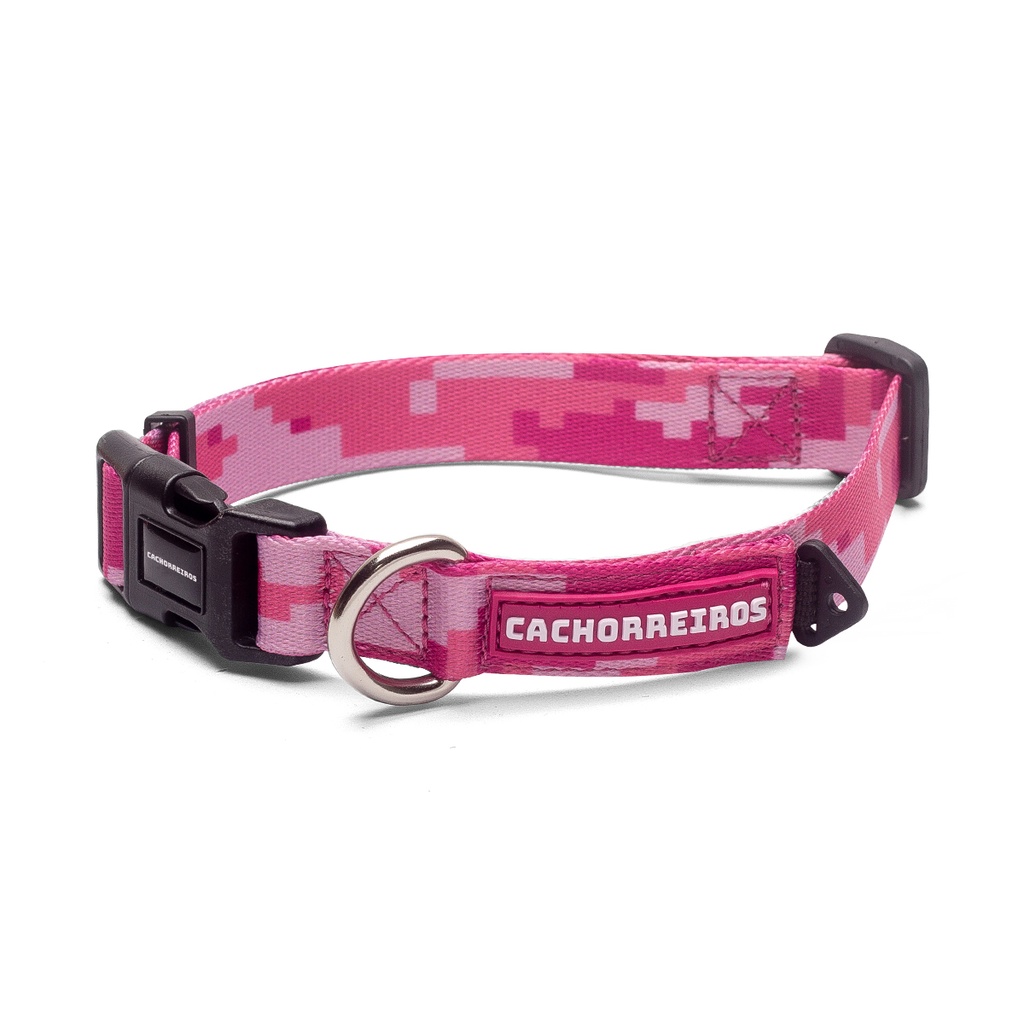 CACHORREIROS COLLAR CAMUFLAJE ROSA TALLA M