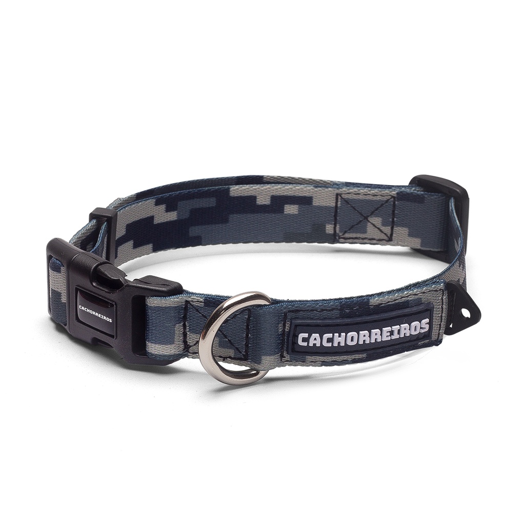 CACHORREIROS COLLAR CAMUFLAJE GRIS TALLA PP (XS)