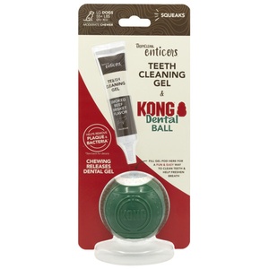 [TR-127] ENTICERS GEL BRISKET 30ML KIT CON PELOTA KONG DENTAL LARGE