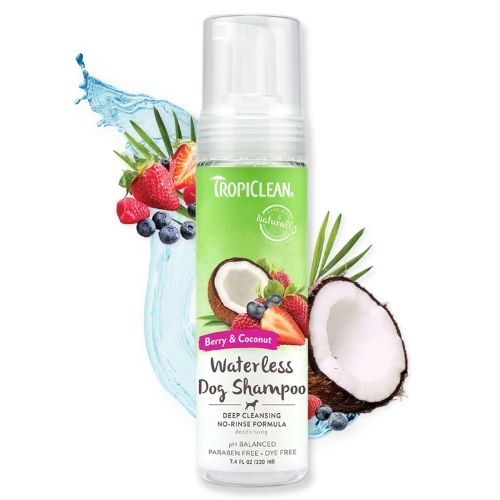 TROPICLEAN WATERLESS DEEP CLEANING DOG SHAMPOO 220ML