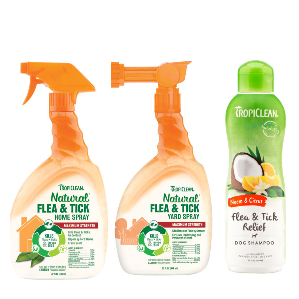 KIT ANTIPULGAS Y GARRAPATAS + SHAMPOO