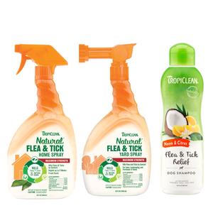 [KIT-27] KIT ANTIPULGAS Y GARRAPATAS + SHAMPOO